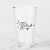 Ik heb gemengde drinken over gekke gevoelens glas (Voorkant)