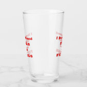 Ik heb gemengde drinken over gevoelens - Funny Quo Glas (Rechts)