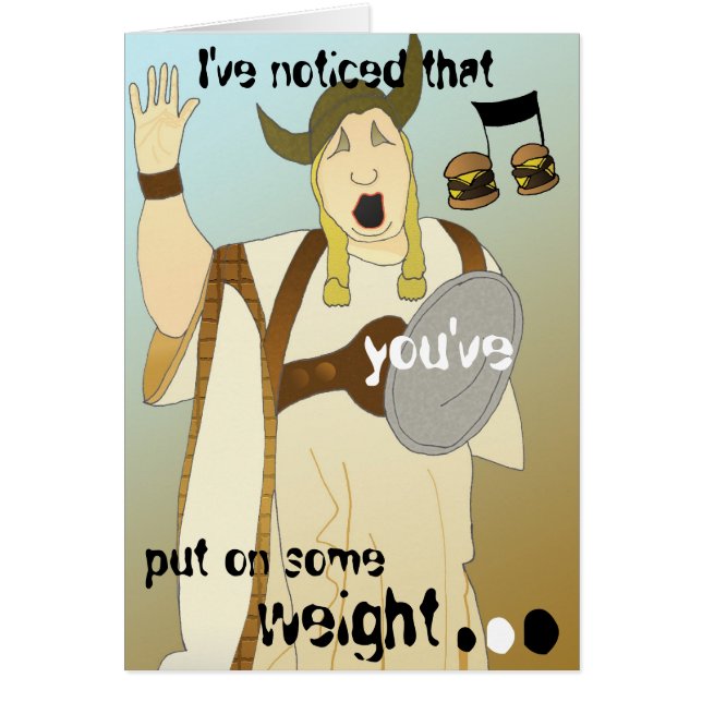 Ik heb gemerkt dat je een beetje gewicht hebt... (Voorkant)