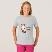 "Ik heb genoeg gehoord" Kat draagt hoofdtelefoon T-shirt (Voorkant volledig)
