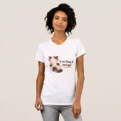 "Ik heb genoeg gehoord" Kat draagt hoofdtelefoon T-shirt (Voorkant volledig)