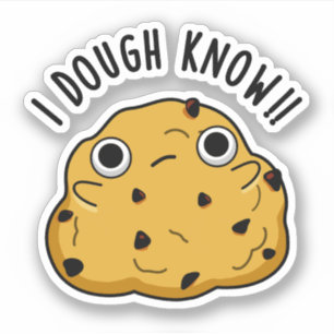 Ik heb genoeg Know Funny Baking Pun Sticker