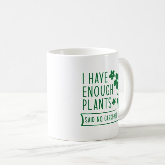 Ik heb genoeg Planten Koffiemok (Voorkant rechts)