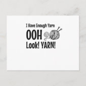 Ik heb genoeg Yarn Funny Knitting Crochet Briefkaart (Voorkant)