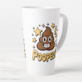 Ik heb gepoept latte mok (Rechterhoek)