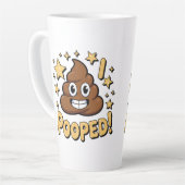 Ik heb gepoept latte mok (Linkerhoek)