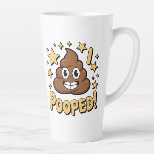 Ik heb gepoept latte mok (Rechts)