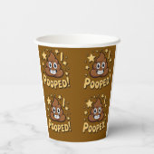 Ik heb gepoept papieren bekers (Achterkant)