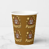 Ik heb gepoept papieren bekers (Voorkant)
