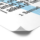 Ik heb geprezen voor dit Poster met blauw kruis (Hoek)