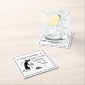 Ik heb geprobeerd een grappige wijnprijsopgave uit kartonnen onderzetters (Insitu)