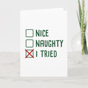 Ik heb geprobeerd feestdagen kaart