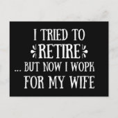 Ik heb geprobeerd om Funny Retirement Gifts voor m Feestdagenkaart (Voorkant)