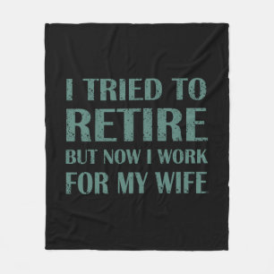 Ik heb geprobeerd om Funny Retirement Gifts voor m Fleece Deken