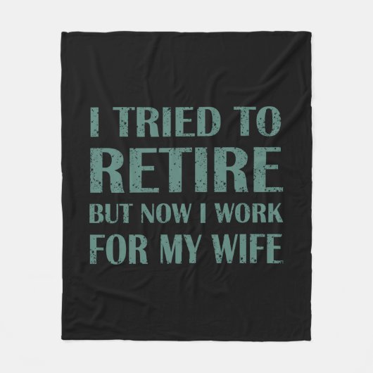Ik heb geprobeerd om Funny Retirement Gifts voor m Fleece Deken (Voorkant)