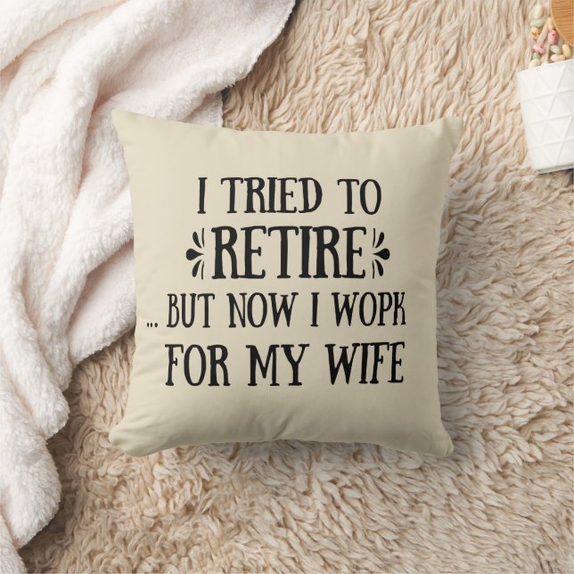 Ik heb geprobeerd om Funny Retirement Gifts voor m Kussen (Deken)
