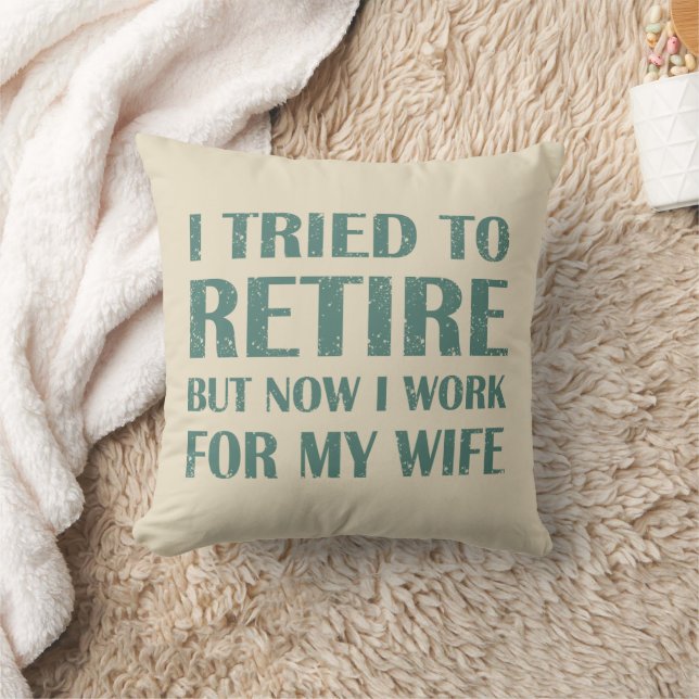 Ik heb geprobeerd om Funny Retirement Gifts voor m Kussen (Deken)