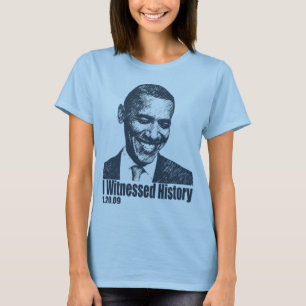 Ik heb geschiedenis gezien bij de Obama-inaugurati T-shirt