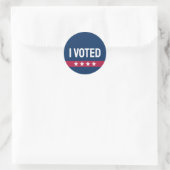 Ik heb gestemd 2024- Patriottische Amerikaanse ver Ronde Sticker (Tas)