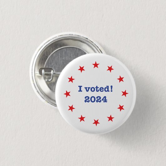 Ik heb gestemd! 2024 ronde button 3,2 cm (Voorkant /achterkant)