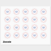 Ik heb gestemd! 2024 ronde sticker (Vel)