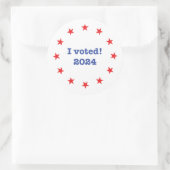 Ik heb gestemd! 2024 ronde sticker (Tas)