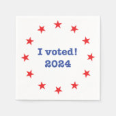 Ik heb gestemd! 2024 servet (Voorkant)