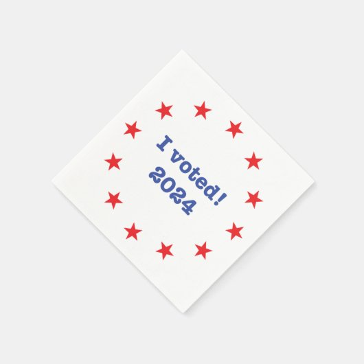 Ik heb gestemd! 2024 servet (Hoek)