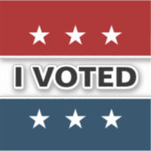 Ik heb gestemd 2024 Verkiezingen Decal Sticker (Voorkant)