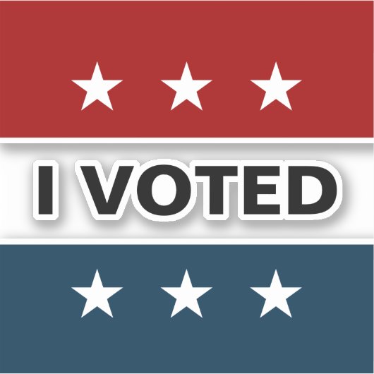 Ik heb gestemd 2024 Verkiezingen Decal Sticker (Voorkant)