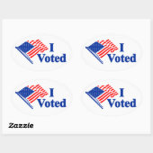 Ik Heb Gestemd Amerikaanse Vlag Sticker (Vel)