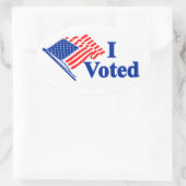 Ik Heb Gestemd Amerikaanse Vlag Sticker (Tas)
