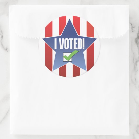 Ik heb gestemd! Badge Sticker (Tas)