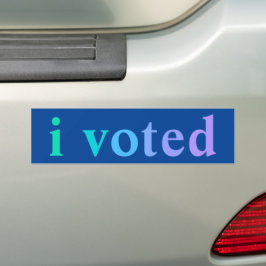 "Ik heb gestemd" Bumpersticker