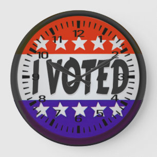Ik heb gestemd grote klok