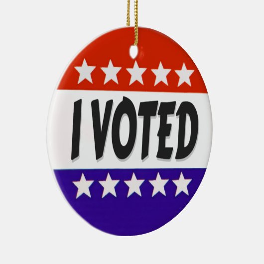 Ik heb gestemd keramisch ornament (Rechts)