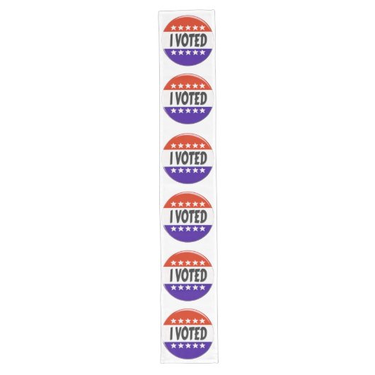 Ik heb gestemd lange tafelloper (Voorkant)