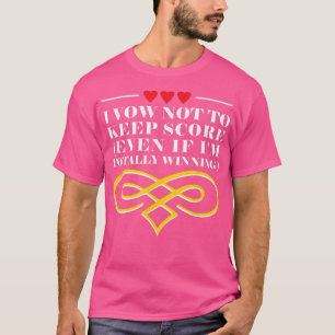 Ik heb gestemd om Score Funny Groom Humor Husband T-shirt