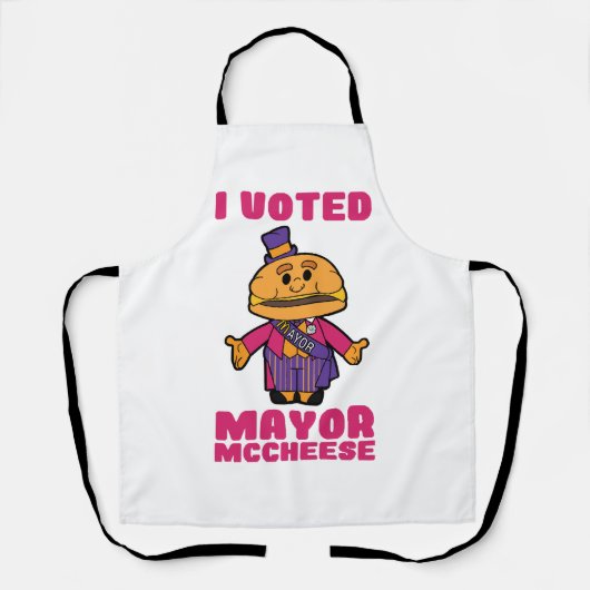 Ik heb gestemd op burgemeester Mccheese Schort (Voorkant)