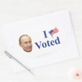 Ik heb gestemd ovale sticker (Envelop)