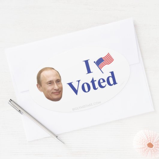 Ik heb gestemd ovale sticker (Envelop)