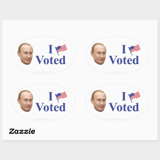 Ik heb gestemd ovale sticker (Vel)