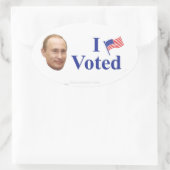 Ik heb gestemd ovale sticker (Tas)