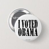 Ik heb gestemd over de OBAMA-knop Ronde Button 5,7 Cm (Voorkant /achterkant)