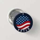 Ik heb gestemd Pin met Amerikaanse vlag Ronde Button 3,2 Cm (Voorkant /achterkant)