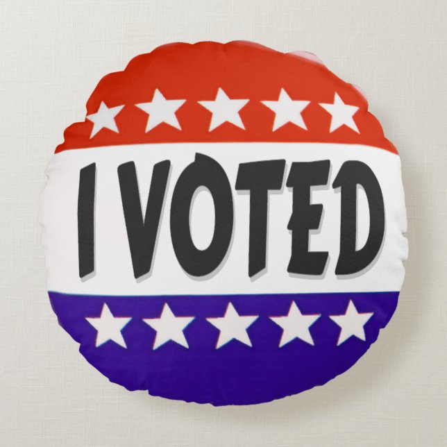 Ik heb gestemd rond kussen (Voorkant)