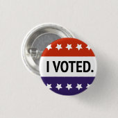 Ik heb gestemd ronde button 3,2 cm (Voorkant /achterkant)