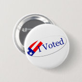 Ik heb gestemd ronde button 5,7 cm (Voorkant /achterkant)