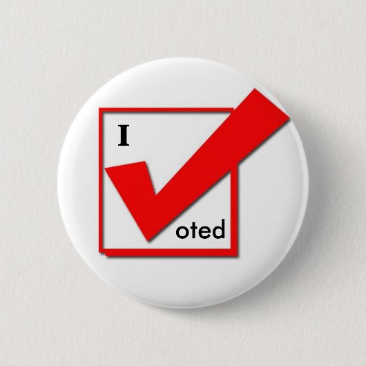 Ik heb gestemd ronde button 5,7 cm (Voorkant)