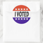 Ik heb gestemd ronde sticker (Tas)